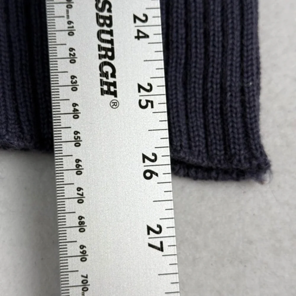 LL Bean Commando 100% Wool Sweater Ribbed Knit Men's Size‎ Med Long